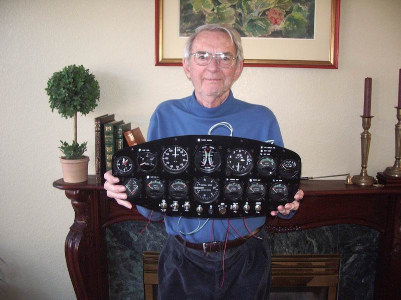 Dad with Instrument Panel.